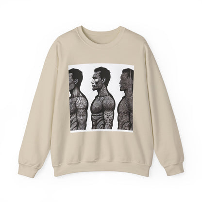 Unique Tattoo Art Unisex Crewneck Sweatshirt - Stylish Comfort for Art Lovers