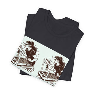 “Tough as Nails, Cute as Heck” Graphic Tee — Retro Roller Skate Girl Art