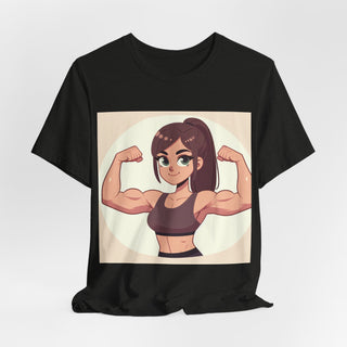 Pretty Girls Lift Weights Tee — Strong Girl Fitness T-Shirt