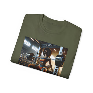 Motivational Gym Tee: 'Bench Press and Impress' Unisex Ultra Cotton T-Shirt