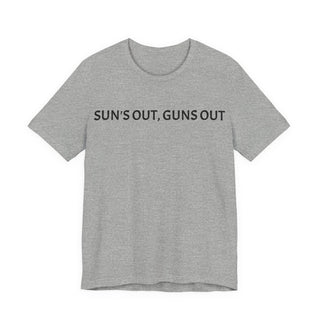 Sun's Out, Guns Out Tee — Muscular Fist Graphic T-Shirt
