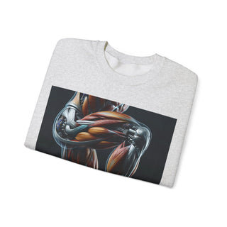 Squat Goals Crewneck Sweatshirt — Anatomy Muscle Graphic with “#squatgoals” Back