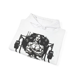 Fitness Hoodie — 'Beauty & Barbell' Female Bodybuilding Gym Sweatshirt