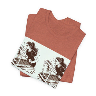 “Tough as Nails, Cute as Heck” Graphic Tee — Retro Roller Skate Girl Art