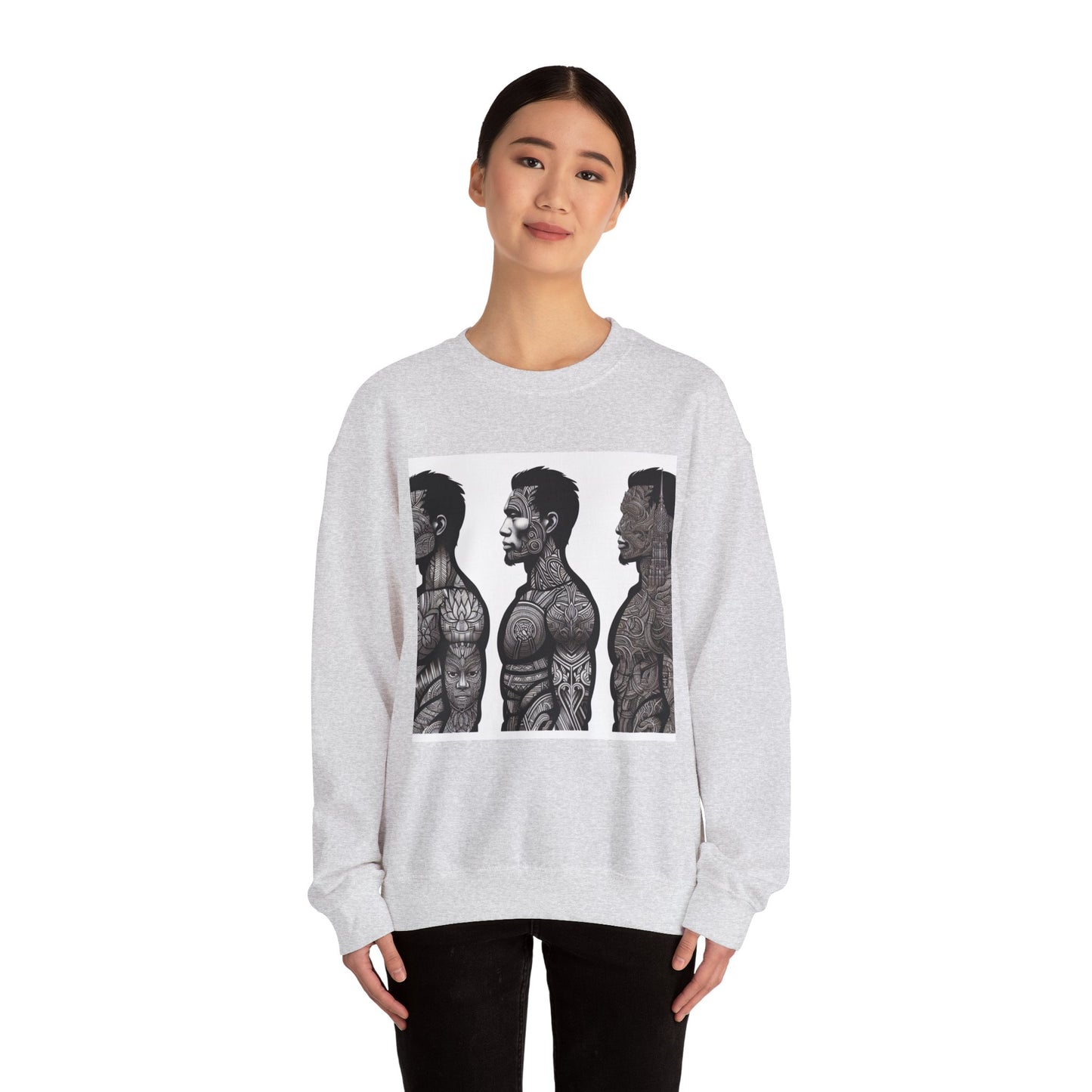 Unique Tattoo Art Unisex Crewneck Sweatshirt - Stylish Comfort for Art Lovers