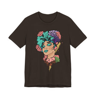 Snatch Goals Tee — Floral Portrait Graphic Short Sleeve Shirt