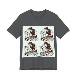 “Tough as Nails, Cute as Heck” Graphic Tee — Retro Roller Skate Girl Art