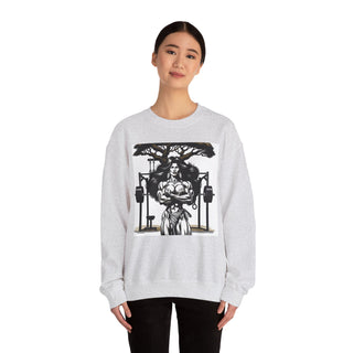 Beauty & the Barbell Unisex Crewneck Sweatshirt - Empowering Fitness Apparel