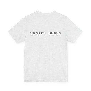 Snatch Goals Tee — Floral Portrait Graphic Short Sleeve Shirt
