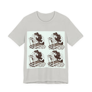 “Tough as Nails, Cute as Heck” Graphic Tee — Retro Roller Skate Girl Art