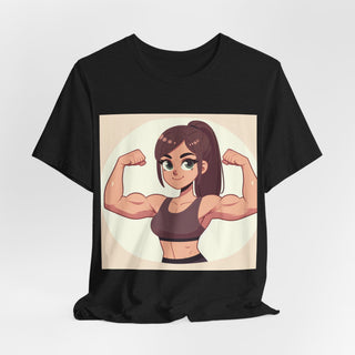 Pretty Girls Lift Weights Tee — Strong Girl Fitness T-Shirt