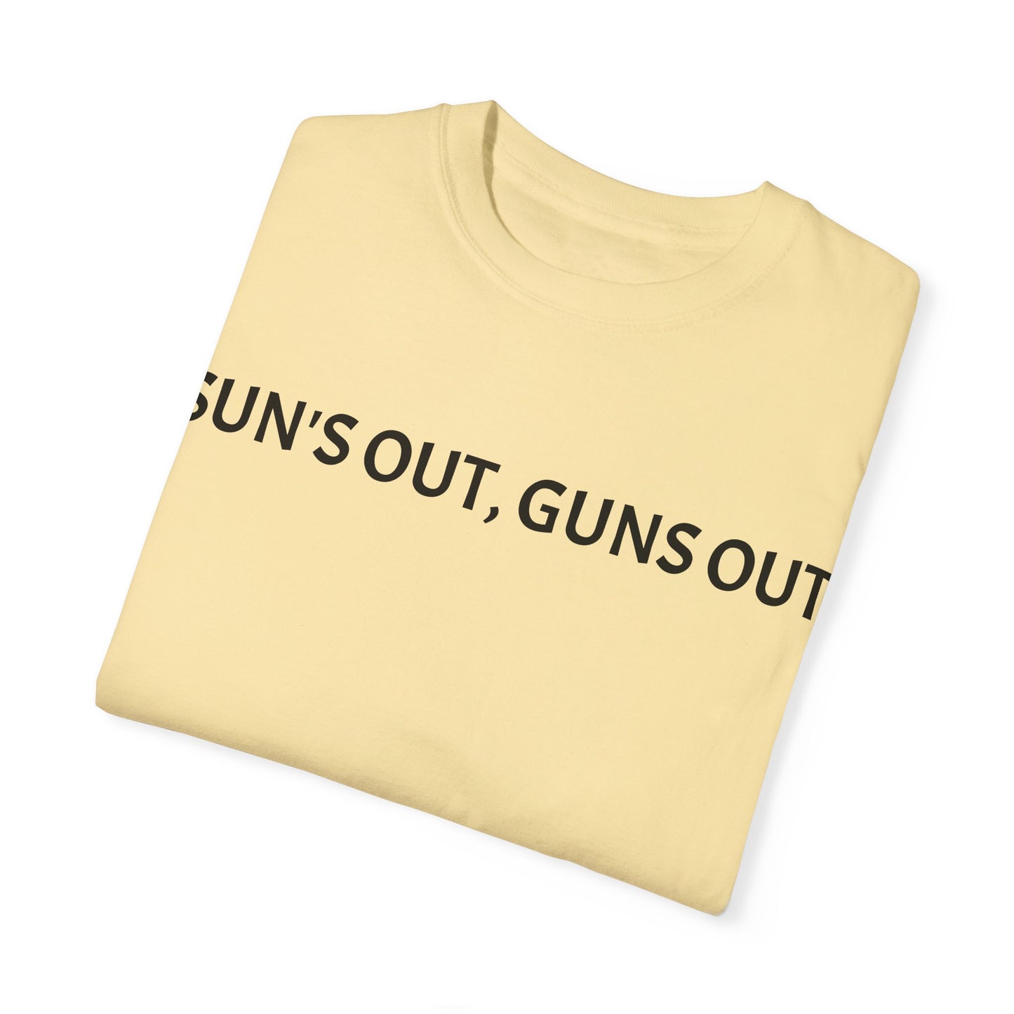 Unisex Sun's Out, Guns Out Graphic T-Shirt - Casual Summer Wear