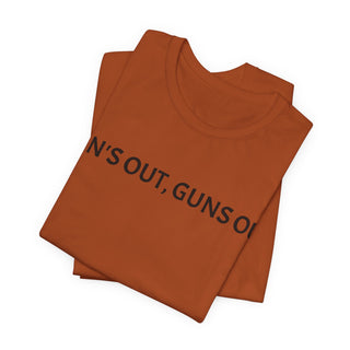 Sun's Out, Guns Out Tee — Muscular Fist Graphic T-Shirt