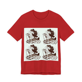 “Tough as Nails, Cute as Heck” Graphic Tee — Retro Roller Skate Girl Art
