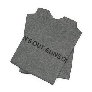 Sun's Out, Guns Out Tee — Muscular Fist Graphic T-Shirt