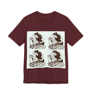 “Tough as Nails, Cute as Heck” Graphic Tee — Retro Roller Skate Girl Art