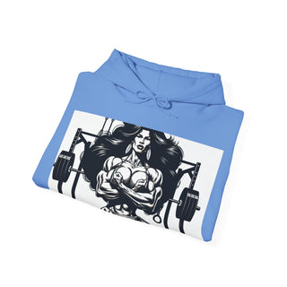 Fitness Hoodie — 'Beauty & Barbell' Female Bodybuilding Gym Sweatshirt