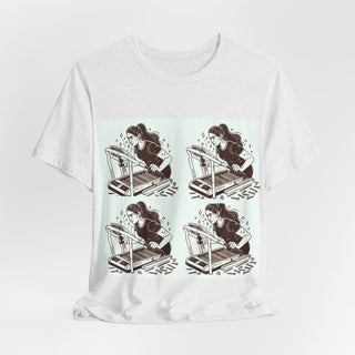 “Tough as Nails, Cute as Heck” Graphic Tee — Retro Roller Skate Girl Art