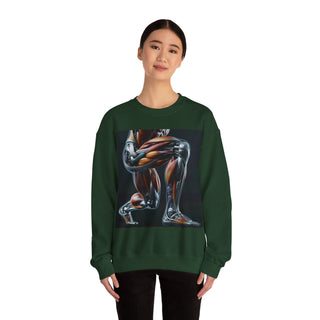 Squat Goals Crewneck Sweatshirt — Anatomy Muscle Graphic with “#squatgoals” Back