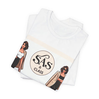Sass & Class Graphic Tee — Retro Chic Women’s Illustration Shirt