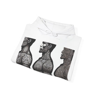 Hoodie — 'Pretty Buff' Tattooed Men Graphic Pullover