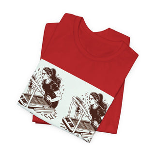 “Tough as Nails, Cute as Heck” Graphic Tee — Retro Roller Skate Girl Art