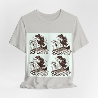 “Tough as Nails, Cute as Heck” Graphic Tee — Retro Roller Skate Girl Art