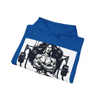 Fitness Hoodie — 'Beauty & Barbell' Female Bodybuilding Gym Sweatshirt