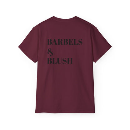 Barbells & Blush Unisex Ultra Cotton Tee - Fitness Motivation Shirt for Gym Lovers