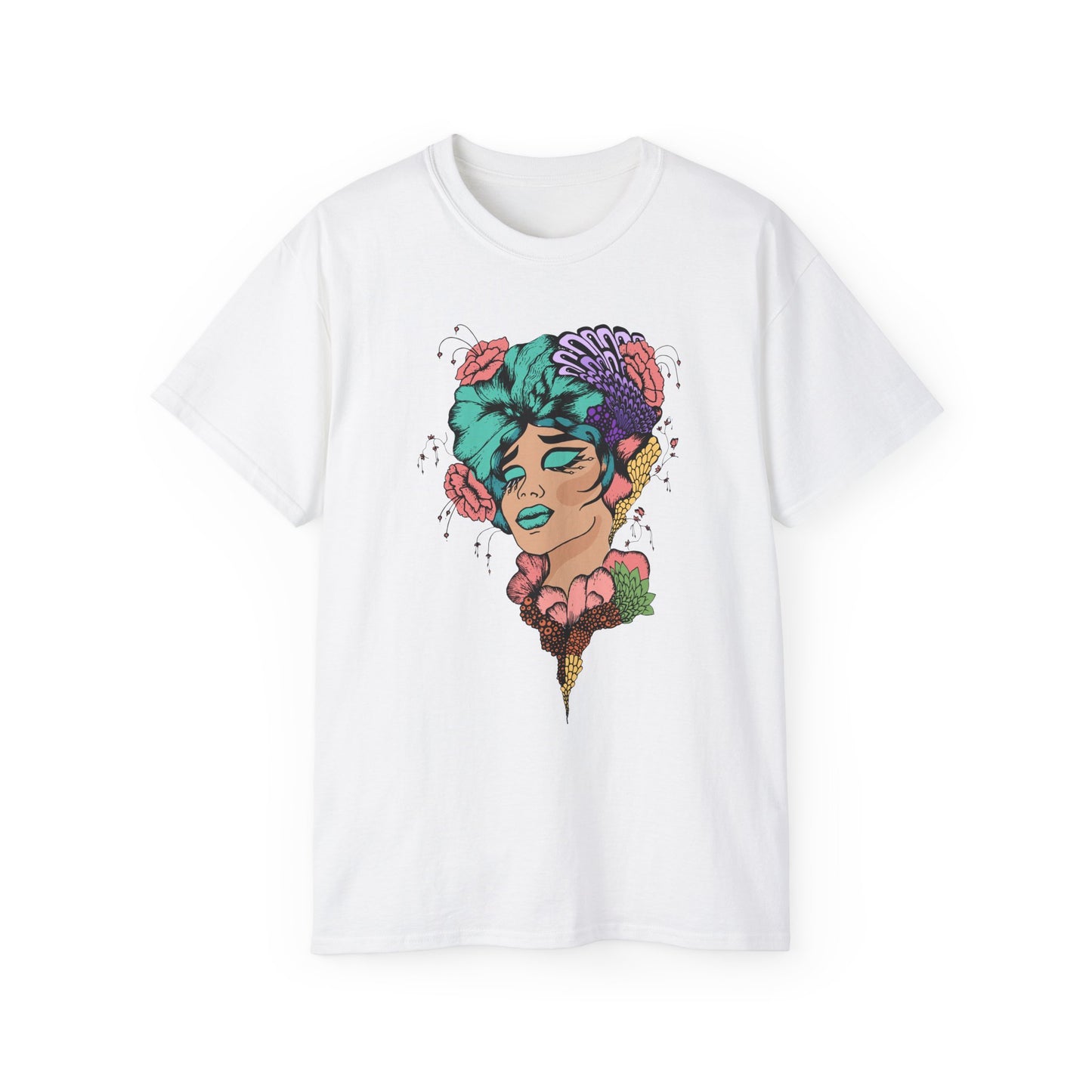 Vibrant Floral Graphic Tee - "Snatch Goals" Unisex Ultra Cotton T-Shirt