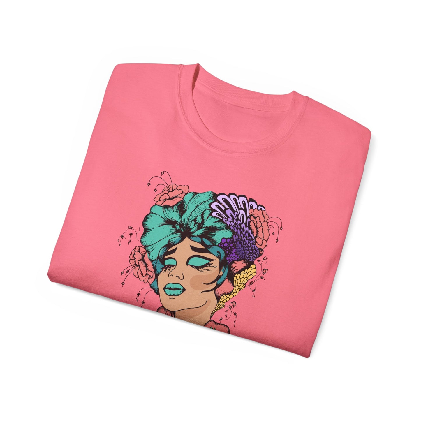 Vibrant Floral Graphic Tee - "Snatch Goals" Unisex Ultra Cotton T-Shirt