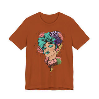 Snatch Goals Tee — Floral Portrait Graphic Short Sleeve Shirt