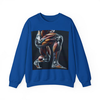 Squat Goals Crewneck Sweatshirt — Anatomy Muscle Graphic with “#squatgoals” Back