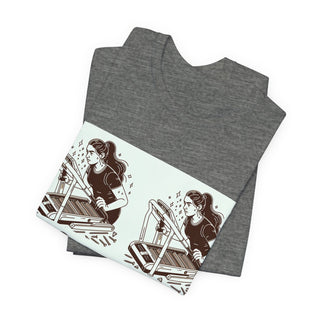 “Tough as Nails, Cute as Heck” Graphic Tee — Retro Roller Skate Girl Art