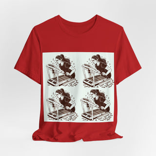 “Tough as Nails, Cute as Heck” Graphic Tee — Retro Roller Skate Girl Art