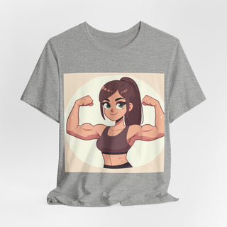 Pretty Girls Lift Weights Tee — Strong Girl Fitness T-Shirt