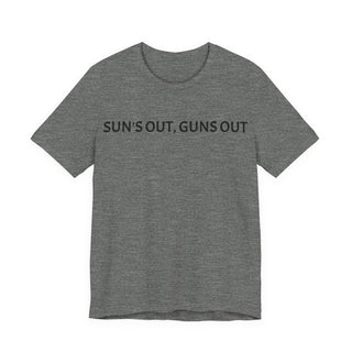 Sun's Out, Guns Out Tee — Muscular Fist Graphic T-Shirt