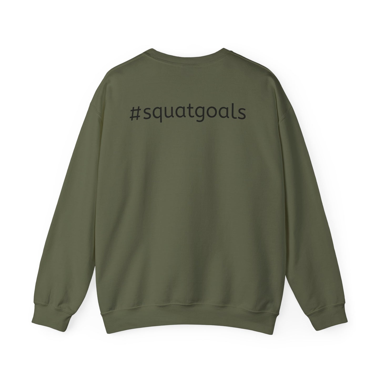 Muscle Graphic Sweatshirt with #squatgoals