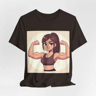 Pretty Girls Lift Weights Tee — Strong Girl Fitness T-Shirt