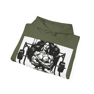 Fitness Hoodie — 'Beauty & Barbell' Female Bodybuilding Gym Sweatshirt
