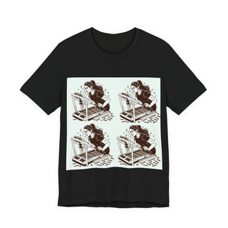 “Tough as Nails, Cute as Heck” Graphic Tee — Retro Roller Skate Girl Art