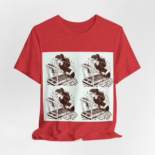 “Tough as Nails, Cute as Heck” Graphic Tee — Retro Roller Skate Girl Art