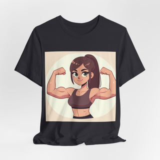 Pretty Girls Lift Weights Tee — Strong Girl Fitness T-Shirt