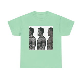 Tribal Art Unisex Heavy Cotton Tee - 'Pretty Buff'