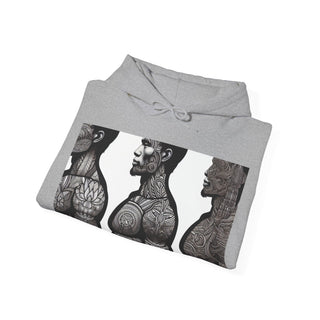Hoodie — 'Pretty Buff' Tattooed Men Graphic Pullover