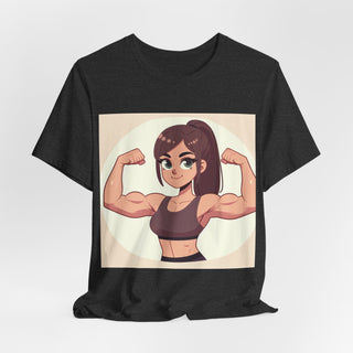 Pretty Girls Lift Weights Tee — Strong Girl Fitness T-Shirt