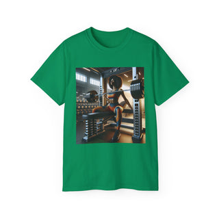 Motivational Gym Tee: 'Bench Press and Impress' Unisex Ultra Cotton T-Shirt