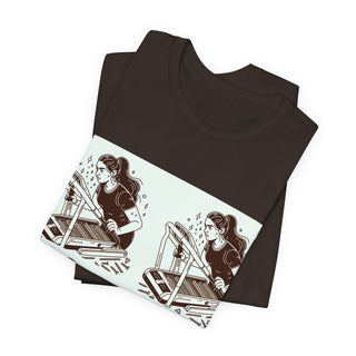 “Tough as Nails, Cute as Heck” Graphic Tee — Retro Roller Skate Girl Art
