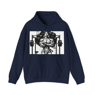 Fitness Hoodie — 'Beauty & Barbell' Female Bodybuilding Gym Sweatshirt