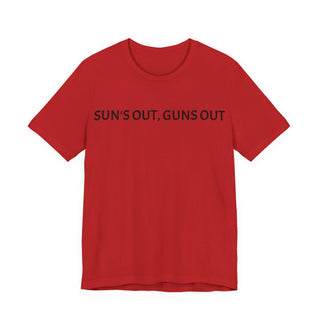 Sun's Out, Guns Out Tee — Muscular Fist Graphic T-Shirt